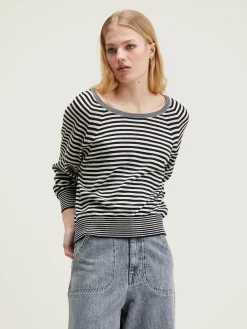 Aloty Gestreepte Cardigan