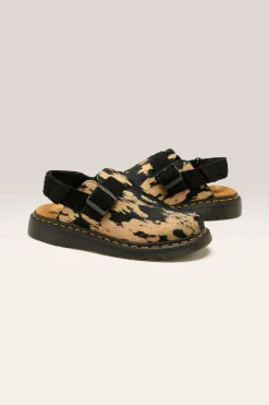 DR. MARTENS Jorge Ii Contrast Hair-On Mules For Women