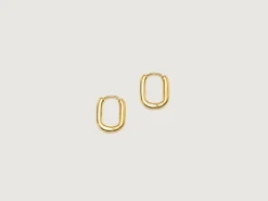 TEN Oblong Gold Oorbellen